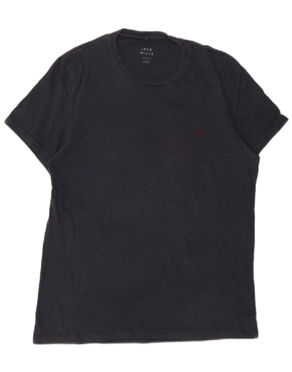 T-shirt da uomo Jack Wills Top in cotone blu navy medio