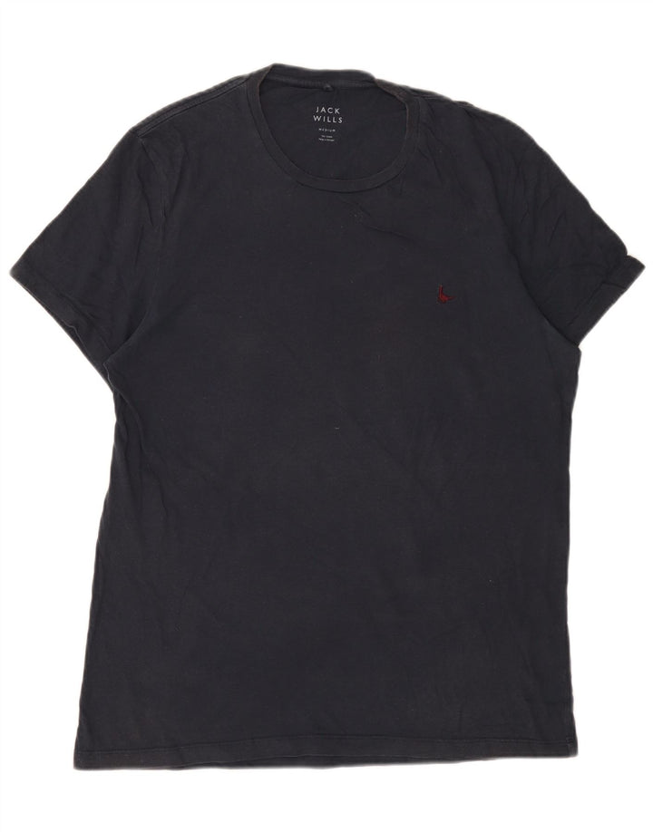 T-shirt da uomo Jack Wills Top in cotone blu navy medio