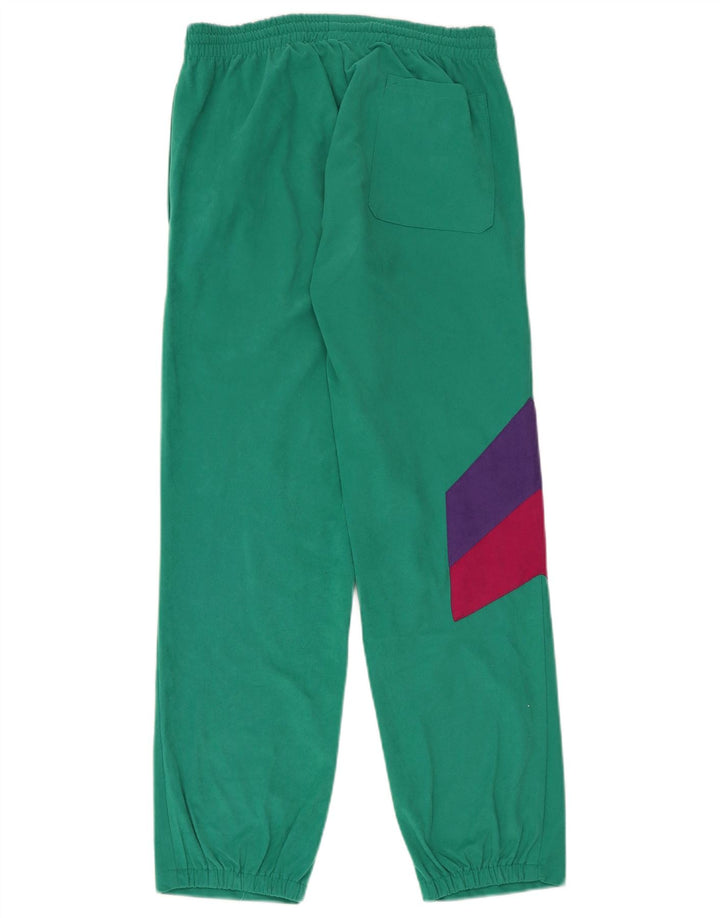 Tuta intera da donna vintage UK 14 Poliestere color block verde medio
