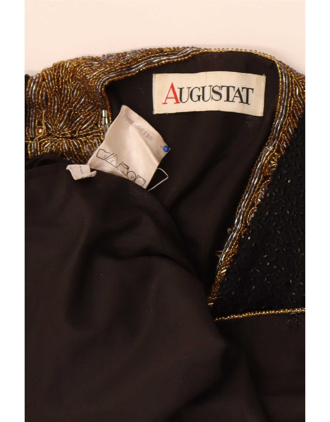 Giacca blazer aperta da donna Augustat IT 42 Seta color block medio nero