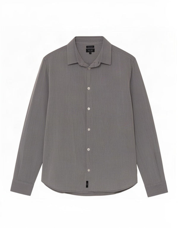 Camicia da uomo Armani Jeans 2XL in cotone Chevron blu navy