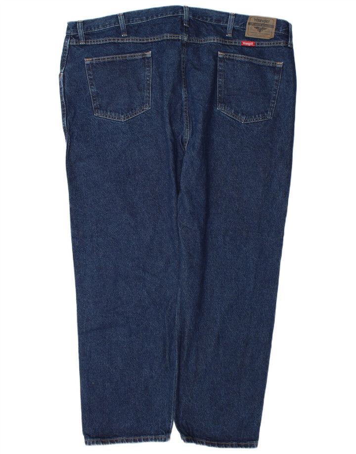 Jeans dritti da uomo Wrangler vestibilità regolare W48 L30 cotone blu