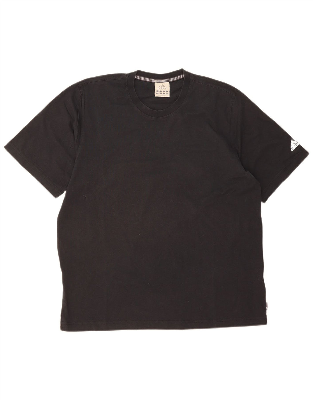 ADIDAS Mens T-Shirt Top Large Black Cotton