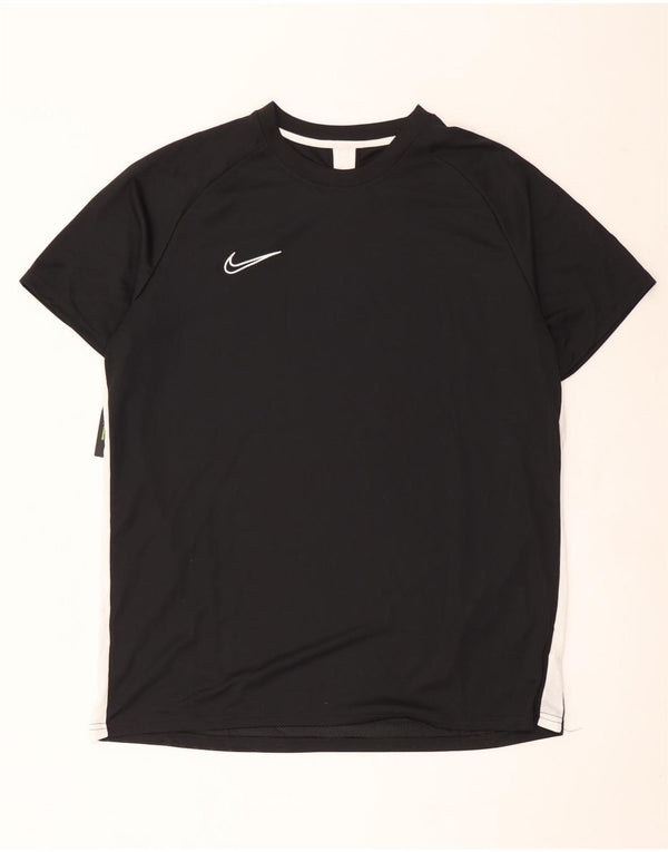 T-shirt da uomo Nike Dri Fit Top 2XL poliestere color block nero