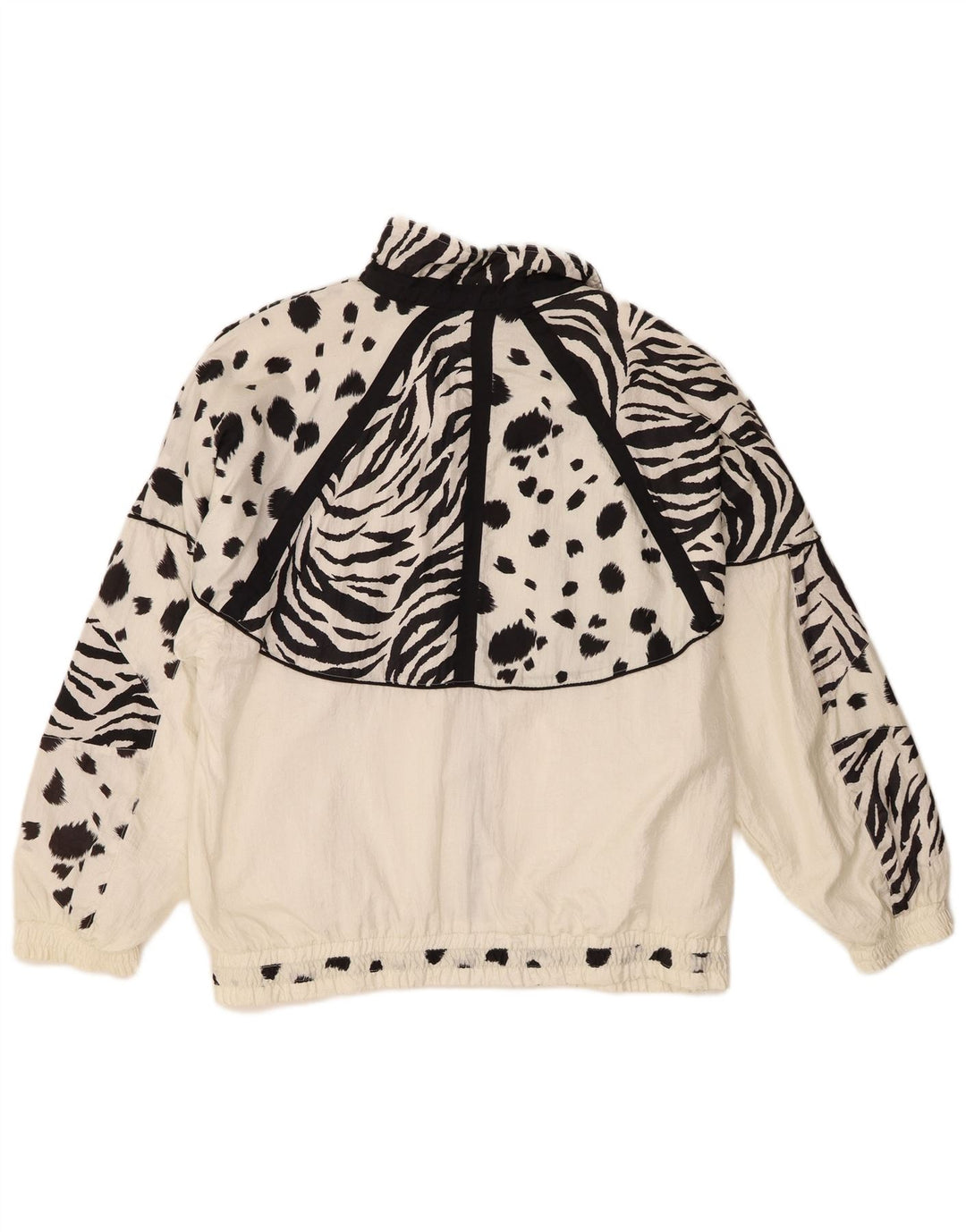 Giacca da tuta oversize da donna EVR UK 16 grande stampa animalier bianca
