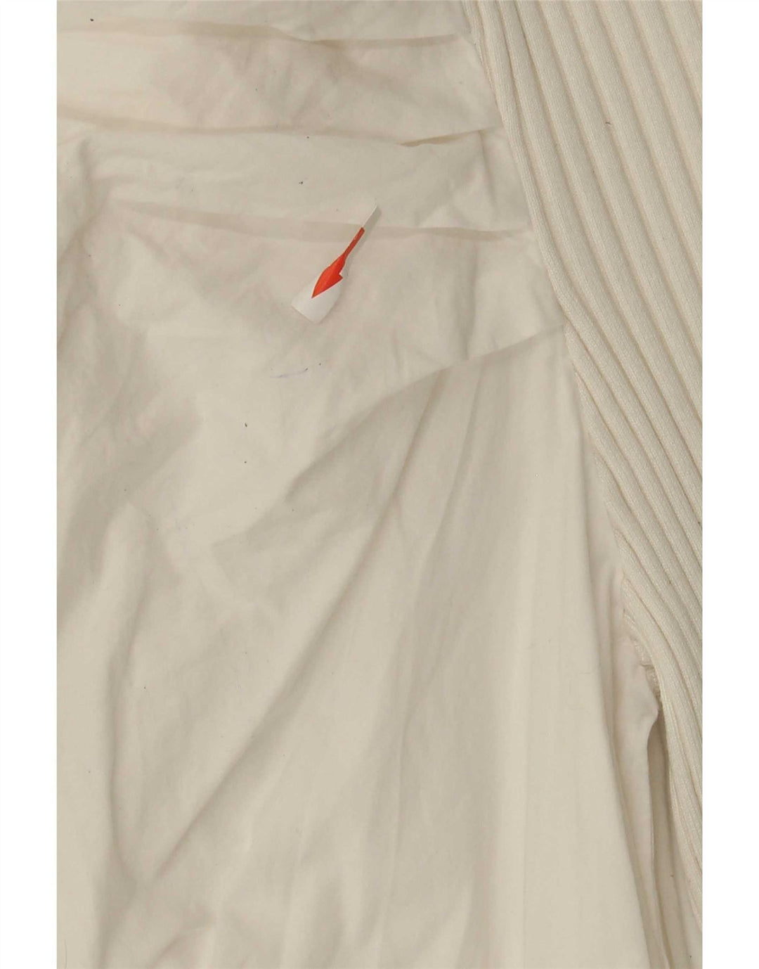Camicetta corta a maniche lunghe da donna Zara UK 12 cotone bianco medio