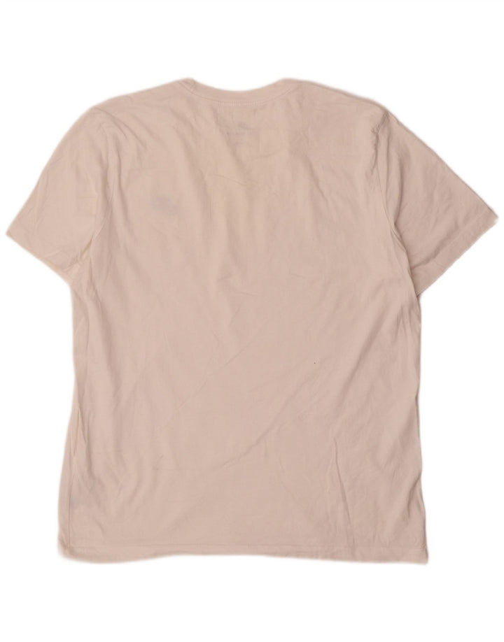 T-shirt da uomo Nike Top grande in cotone bianco