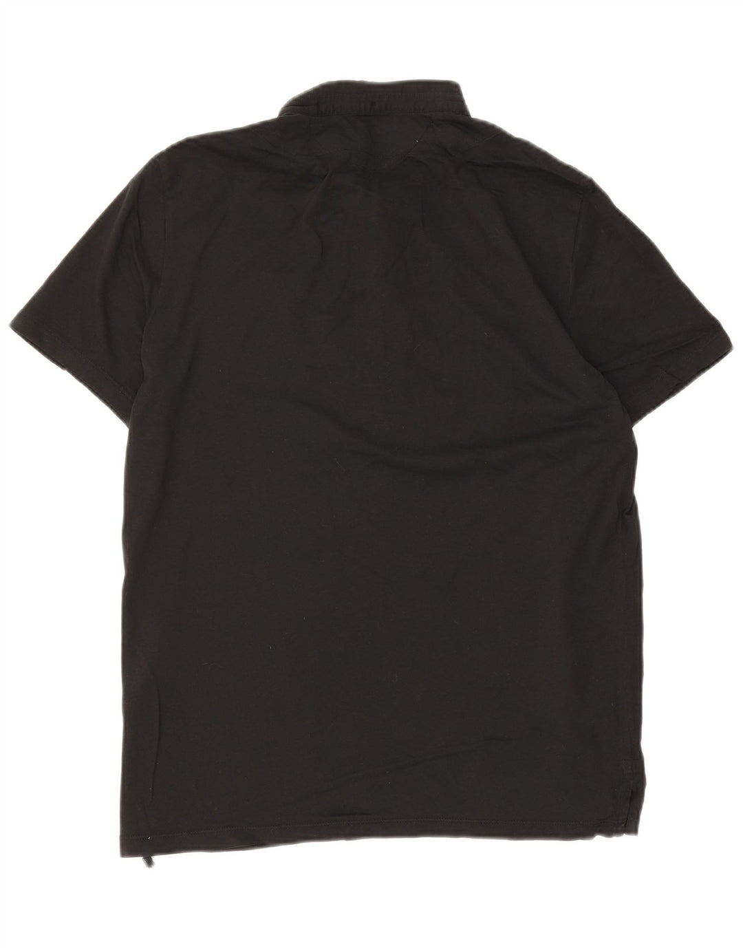 Polo da uomo All Saints in cotone nero medio