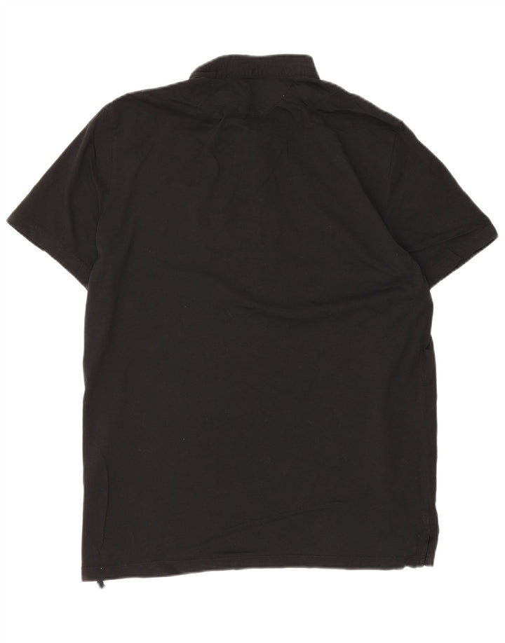 Polo da uomo All Saints in cotone nero medio