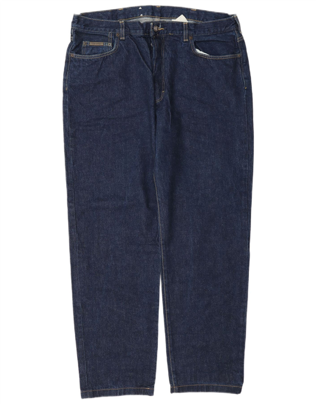 Jeans dritti da uomo Calvin Klein W38 L30 cotone blu navy