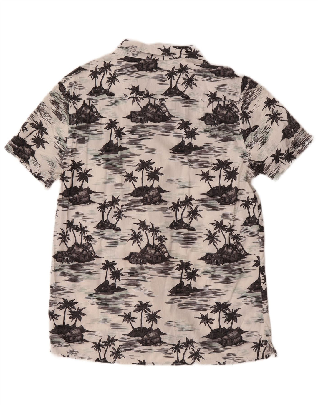Camicia da uomo a maniche corte dal taglio classico French Connection, hawaiana bianca media