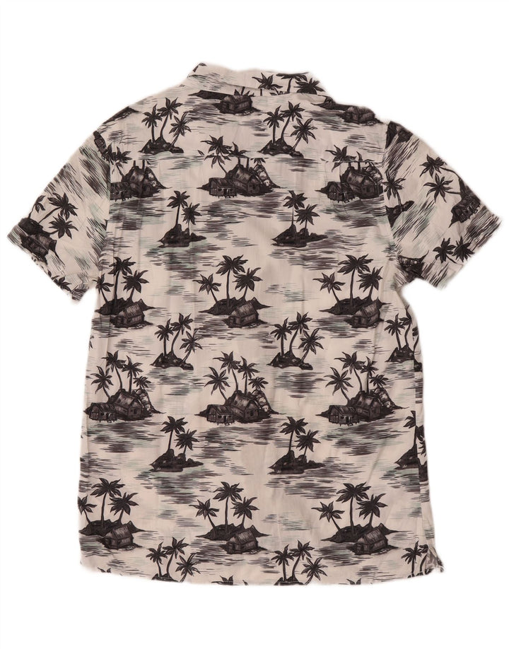 Camicia da uomo a maniche corte dal taglio classico French Connection, hawaiana bianca media