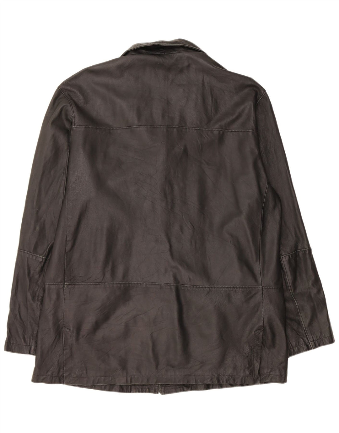 Giacca blazer da uomo a 3 bottoni Bizzarro IT 54 2XL in pelle nera