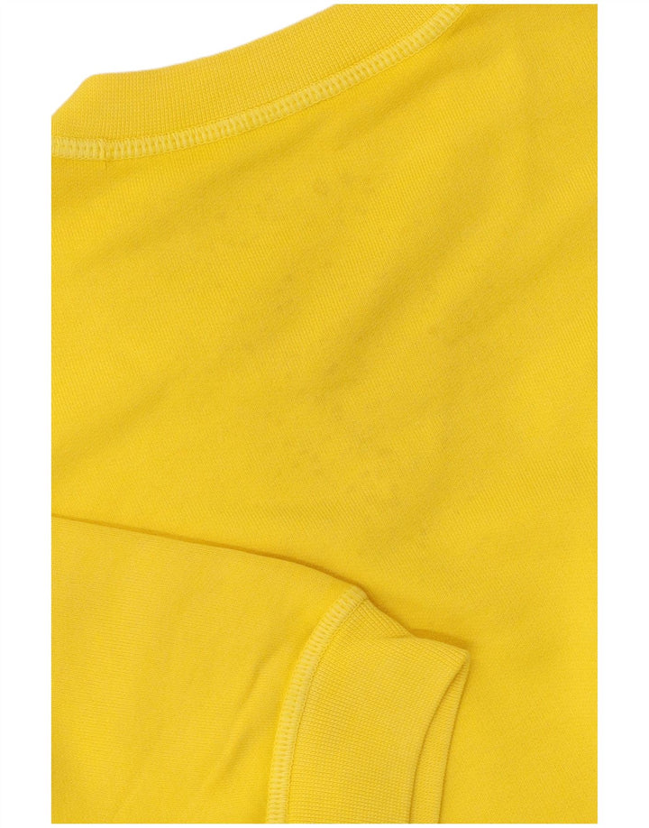 Dsquared2 Felpa da uomo a maniche corte Maglione piccolo in cotone giallo