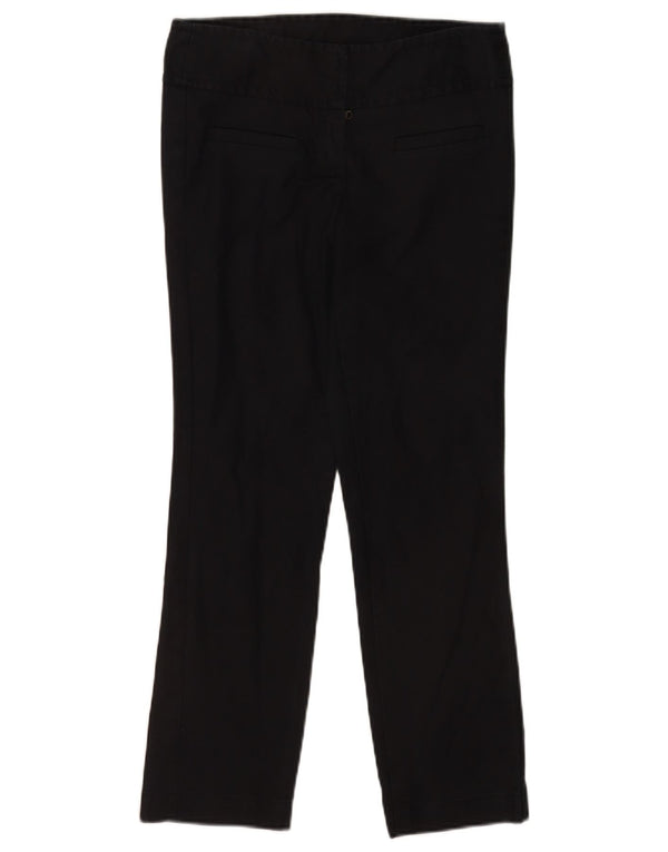 Pantaloni casual dritti da donna Benetton EU 40 Medium W28 L26 Cotone nero