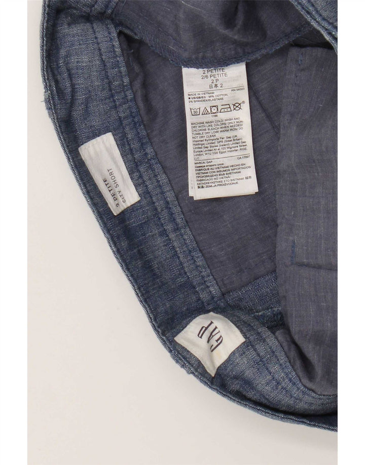 Pantaloni caldi Curvy da donna Gap US 2 XS W28 blu cotone
