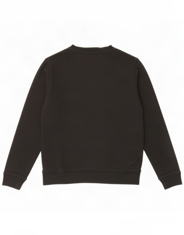 Calvin Klein Jeans Girls Graphic Sweatshirt Jumper 13-14 Years Black Cotton