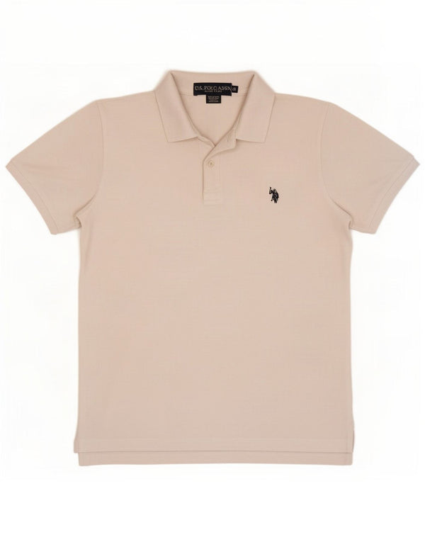 Polo Assn. Polo da uomo piccola in cotone bianco