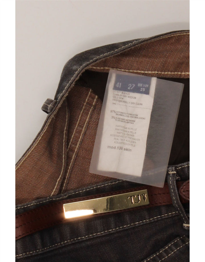 Jeans Slim Donna Trussardi W25 L30 Cotone Marrone