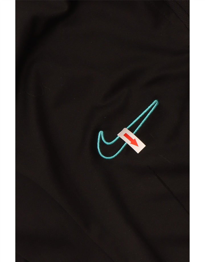 Pantaloni da tuta NIKE Dri Fit da donna UK 14 Large Nero Poliestere