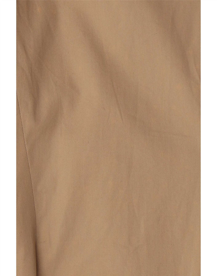 Giacca Blazer 3 Bottoni Donna Benetton IT 48 XL Cotone Beige