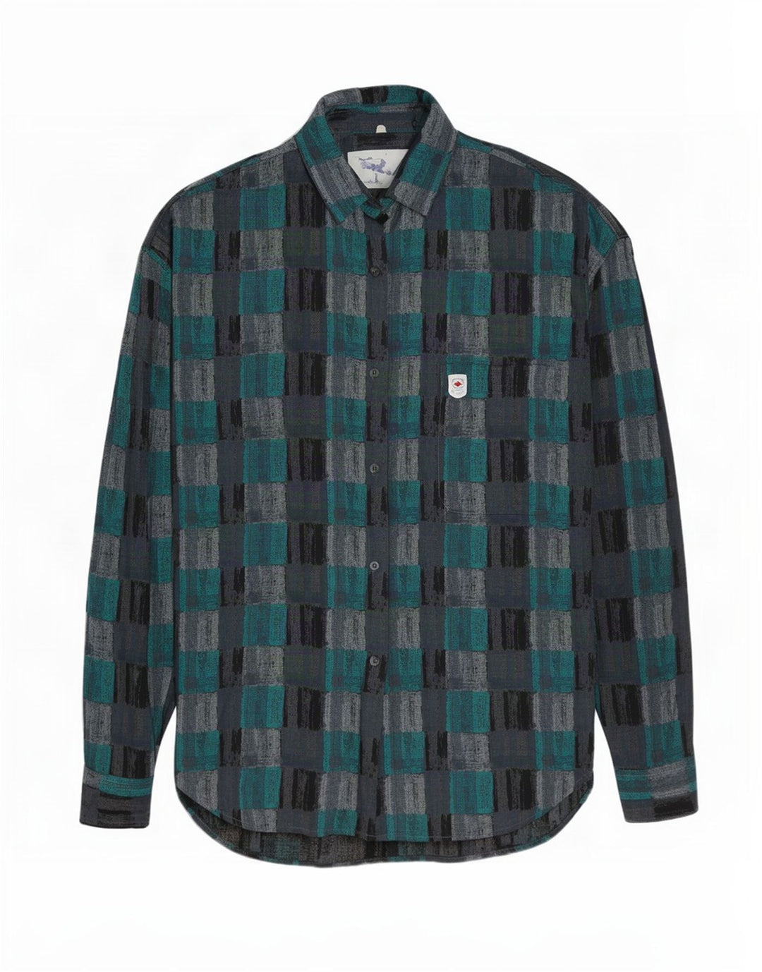 Camicia Lee Cooper da uomo in viscosa a quadri blu medio