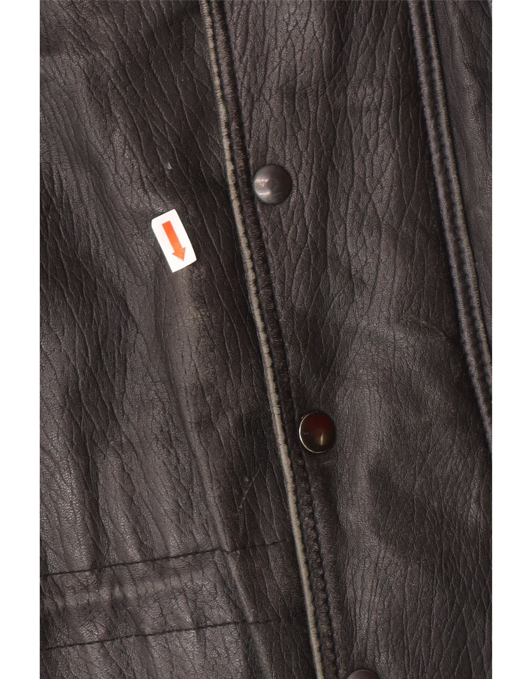 Giacca in pelle da uomo VINTAGE UK 40 grande in pelle nera