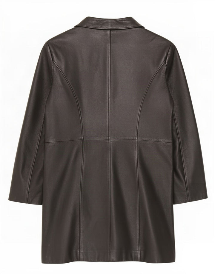 Cappotto in Pelle Donna Pascucci IT 44 Medio Nero