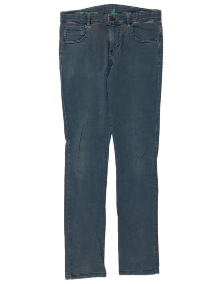 Jeans slim da bambino Benetton 15-16 anni W30 L31 Blu