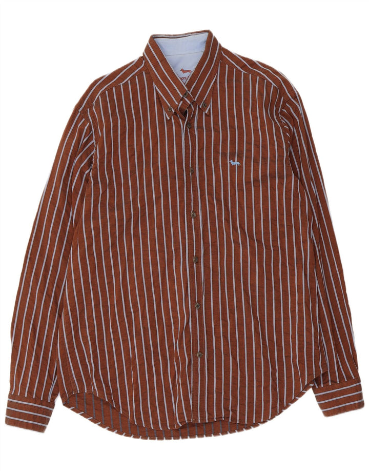 Camicia da uomo Harmont & Blaine 2XL cotone a righe marrone