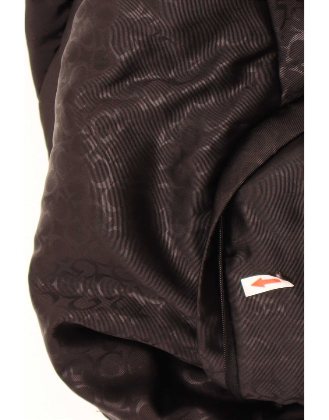 Giacca imbottita con grafica corta da donna Guess UK 6 XS poliestere nero
