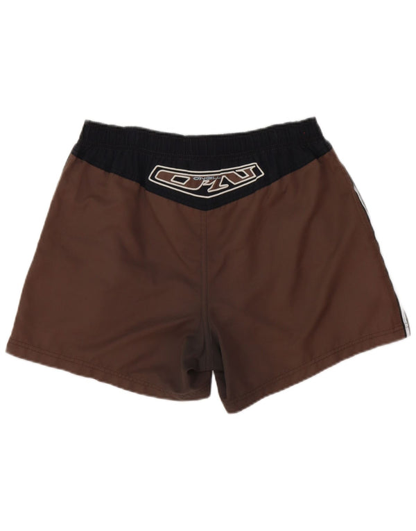 Pantaloncini da bagno da uomo O'Neill piccoli in poliestere a righe marroni