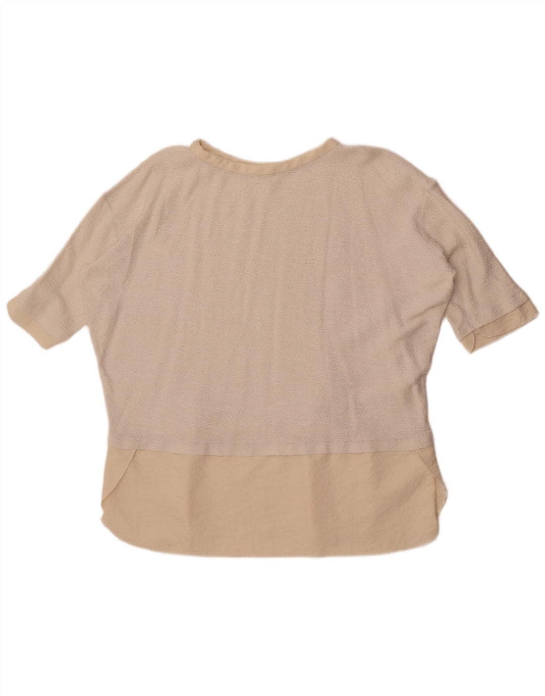 T-shirt oversize da donna Zara UK 16 grande bianca