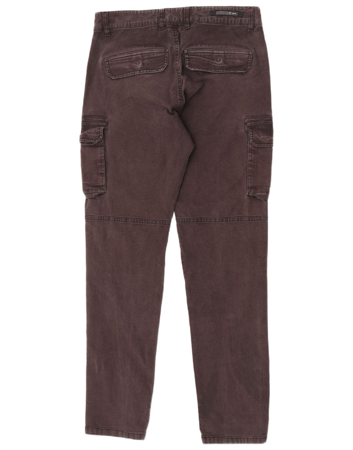 Pantaloni cargo slim da uomo Gas medi W32 L32 cotone grigio