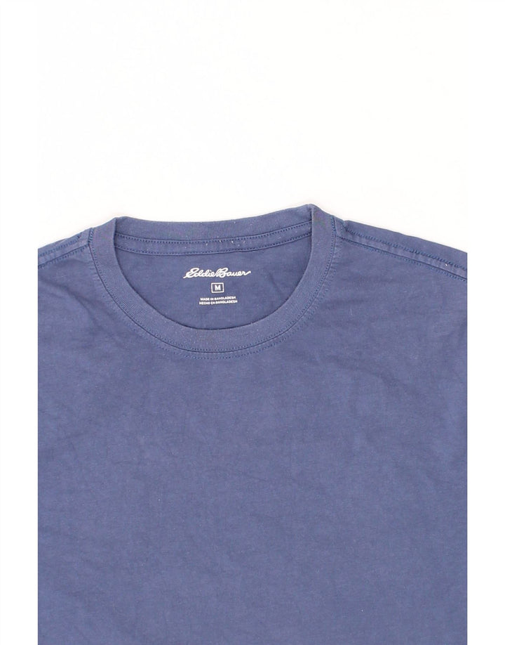 EDDIE BAUER Mens T-Shirt Top Medium Blue Cotton Vintage Eddie Bauer and Second-Hand Eddie Bauer from Messina Hembry 