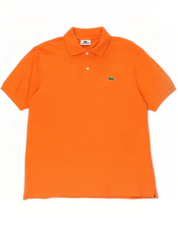Polo da uomo Lacoste taglia 4, cotone arancione medio
