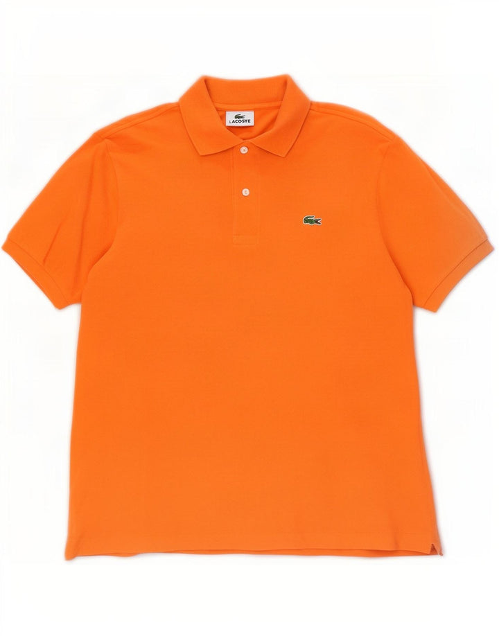 Polo da uomo Lacoste taglia 4, cotone arancione medio