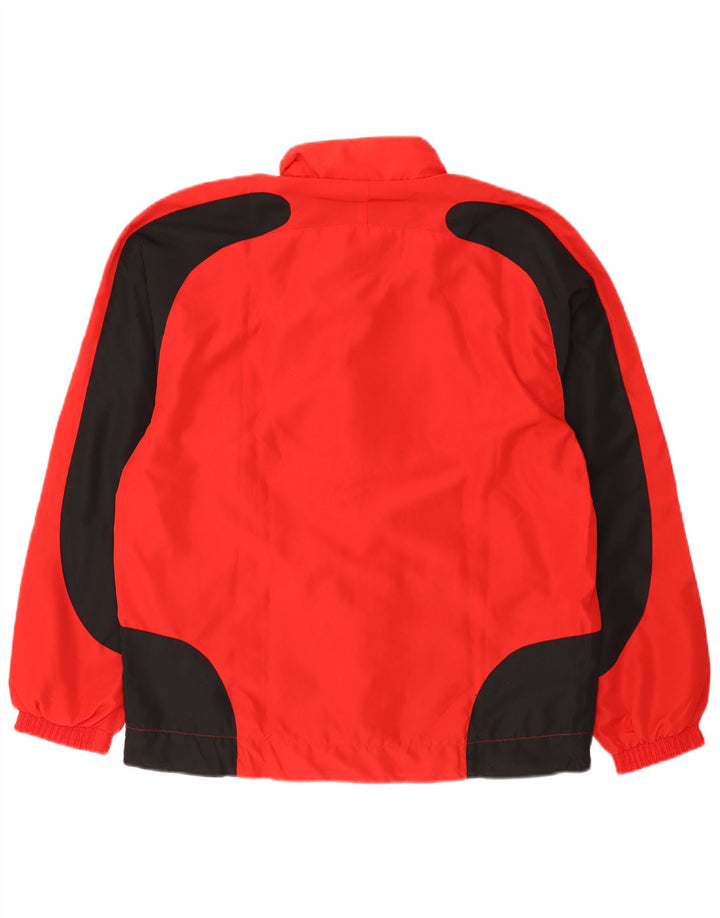 Giacca da tuta da uomo Erima UK 40/42 Poliestere color block rosso medio