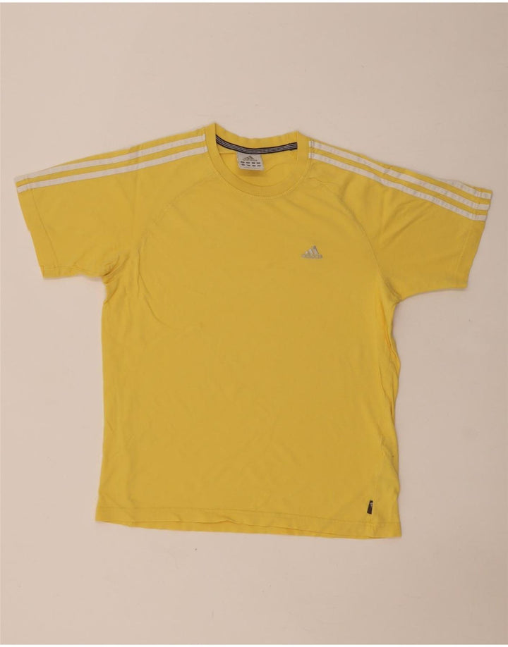 T-shirt da uomo Adidas Top Small in cotone giallo
