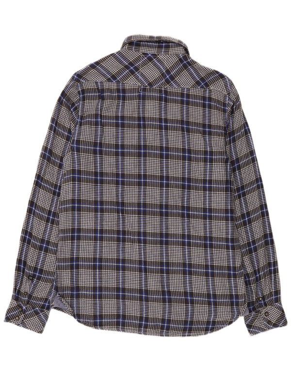 Camicia in flanella da uomo Scotch & Soda Amsterdam Couture XL in cotone a quadri blu