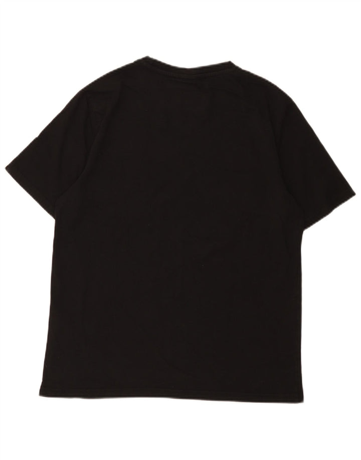 T-shirt grafica da uomo Ellesse Top piccola in cotone nero