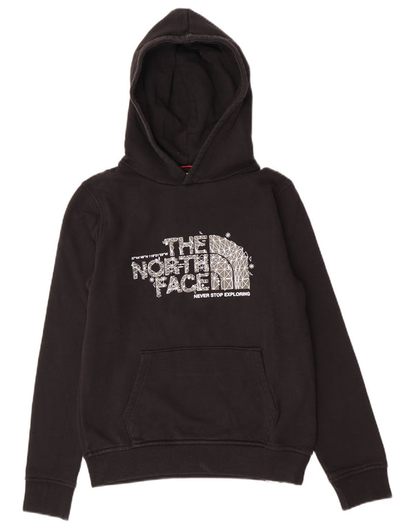 Felpa con cappuccio grafica da ragazzo The North Face 14-15 anni in cotone nero