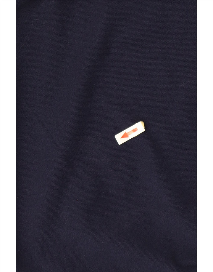 Felpa da uomo KAPPA con collo con zip, maglione XL, poliestere color block blu navy