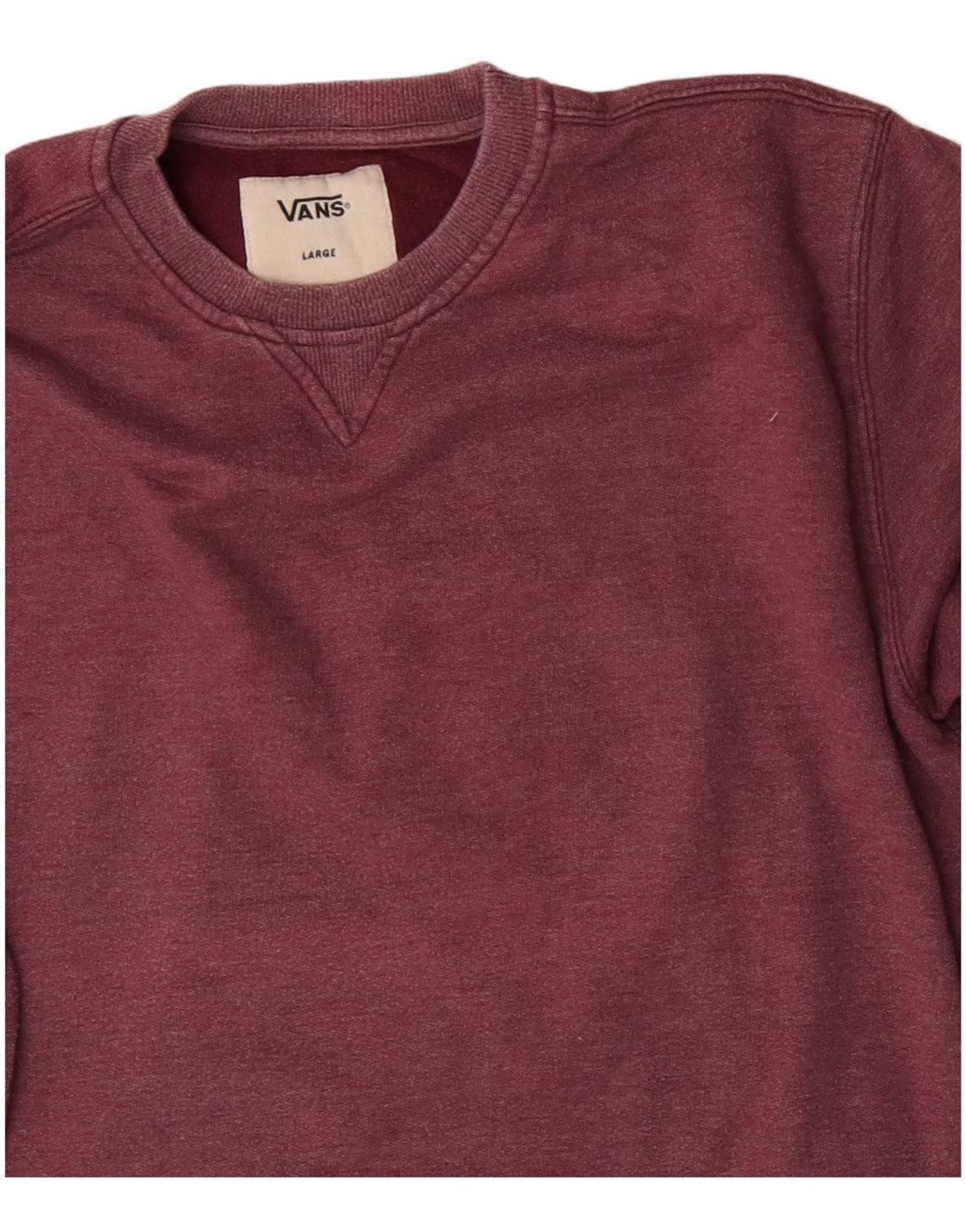 Felpa da uomo VANS maglione grande in cotone bordeaux