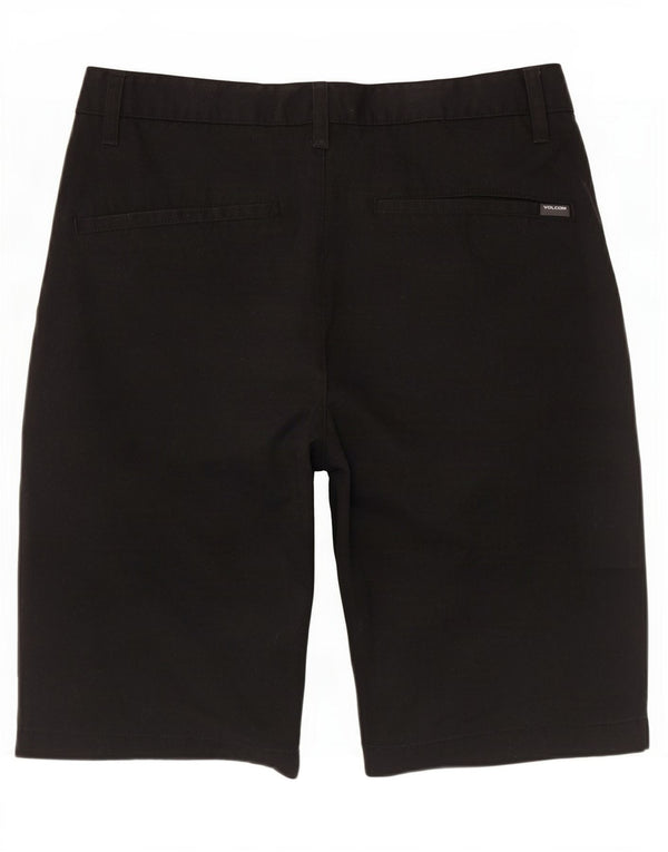 Pantaloncini chino da uomo Volcom W30 cotone nero medio