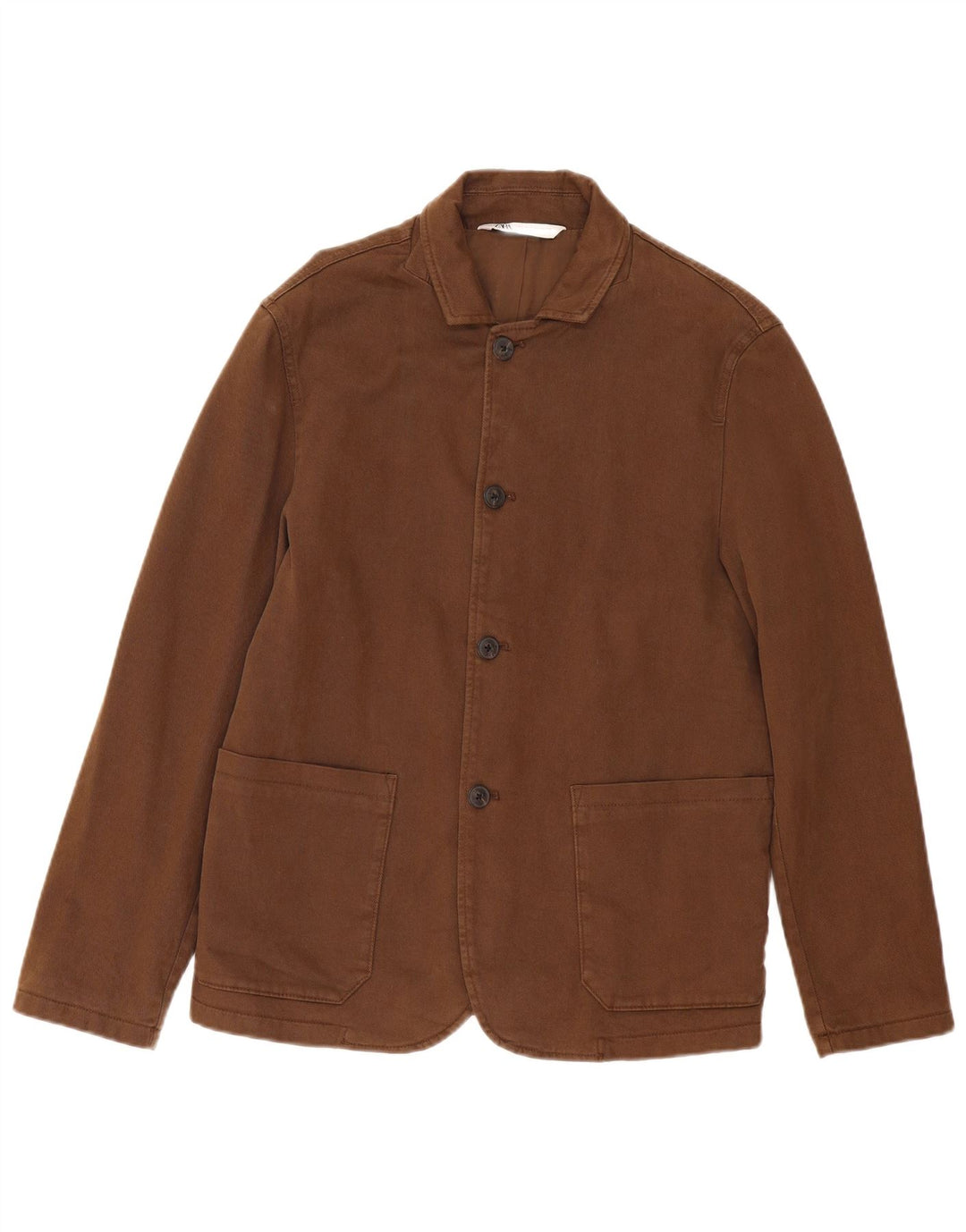 Giubbotto bomber da uomo Zara UK 36 piccolo cotone marrone