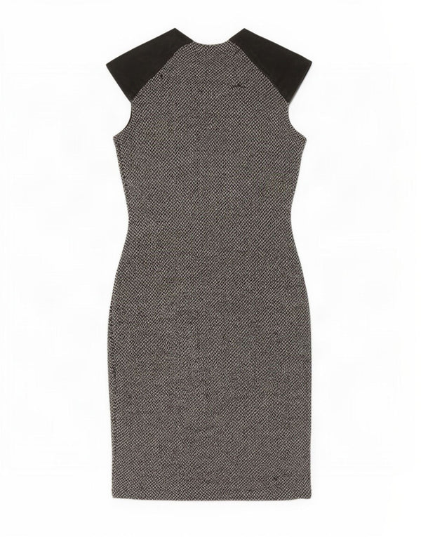 Abito aderente senza maniche da donna Ralph Lauren UK 4 XS Grigio chiazzato