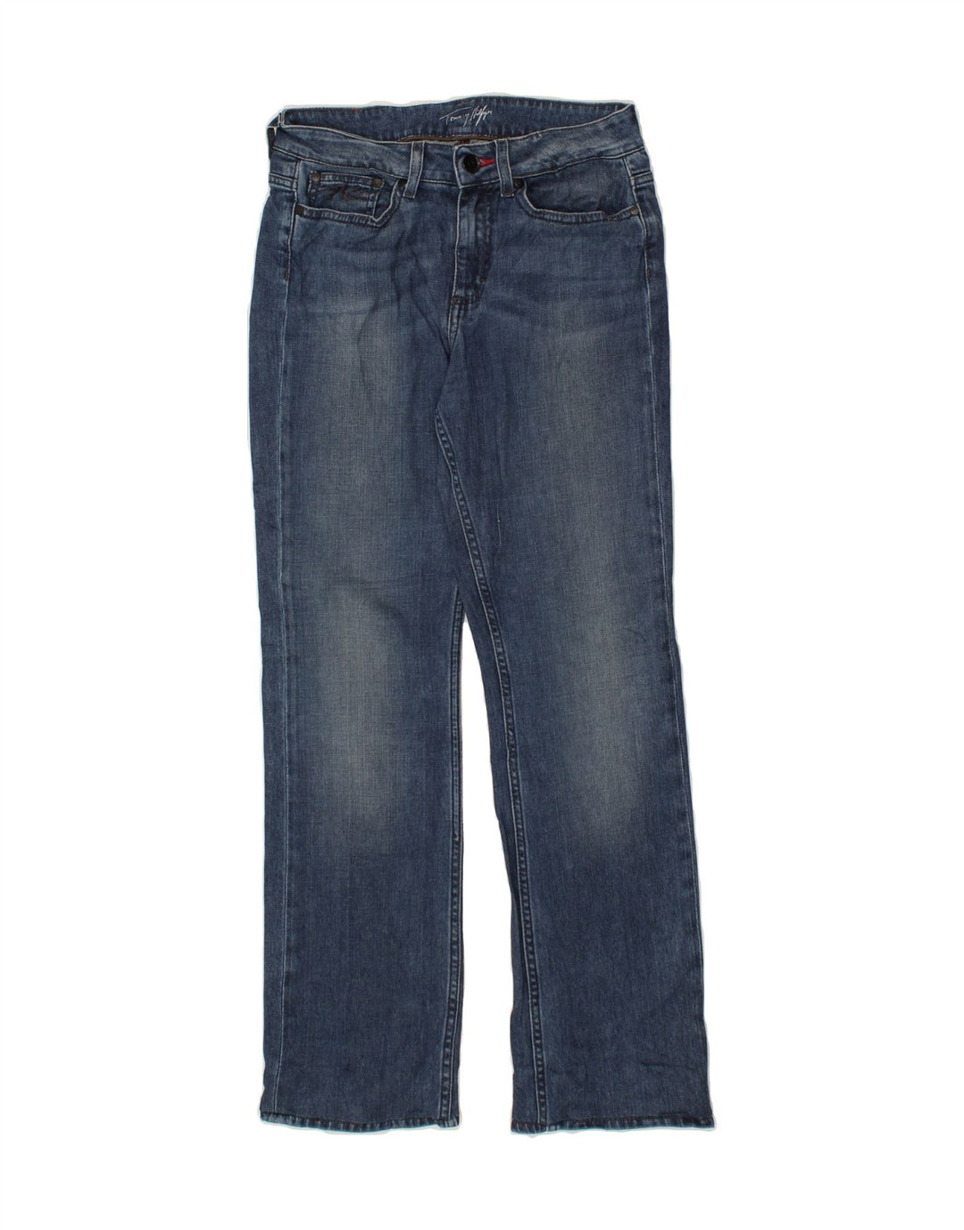 TOMMY HILFIGER Womens Bootcut Jeans W26 L29 Navy Blue Cotton Vintage Tommy Hilfiger and Second-Hand Tommy Hilfiger from Messina Hembry 