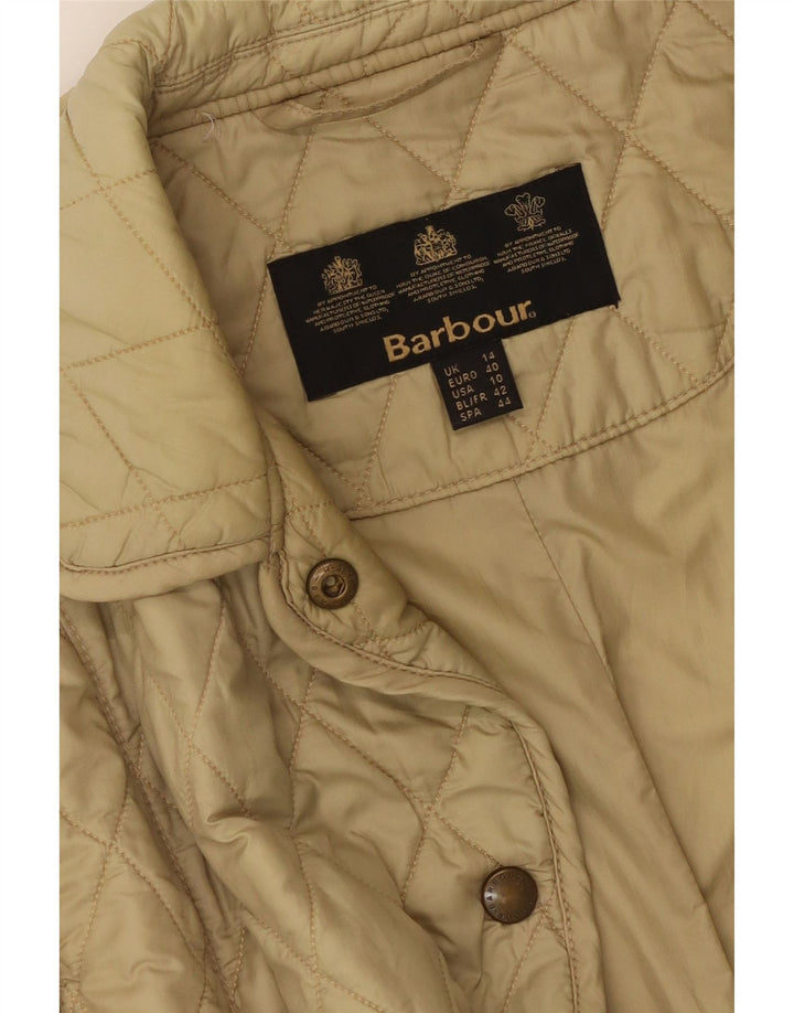 Giacca trapuntata da donna Barbour UK 14 grande verde
