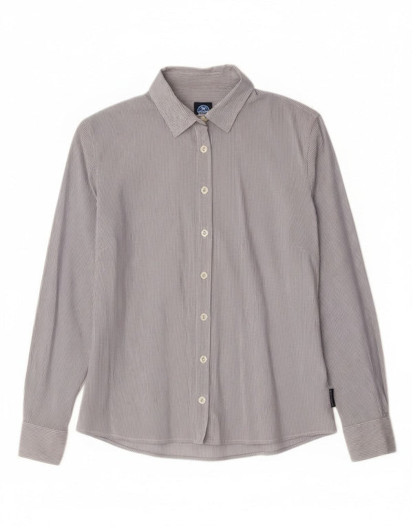 Camicia da donna North Sails UK 10 piccolo cotone gessato blu